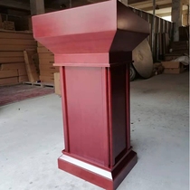 Welcome solid wood podium emcees podium lecture table front desk support table high-end desk hotel front desk reception information desk
