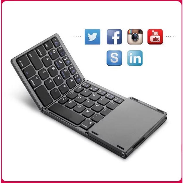 New Brand New White Mini Bluetooth 70% off Stacked Portable Wireless Mobile Phone Tablet Keyboard with Mouse Touchpad New Brand New White Mini Bluetooth 70% off Stacked Portable Wireless Mobile Phone Tablet Keyboard with Mouse Touchpad