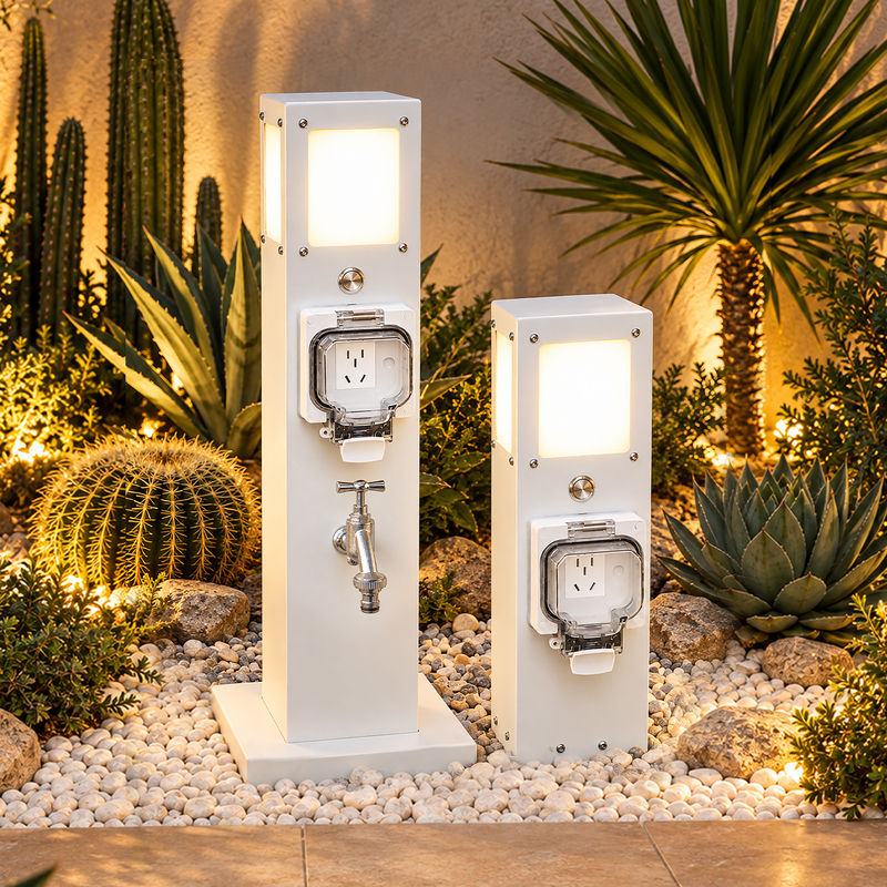 Outdoor Courtyard Waterproof Socket Column 16A Five-Hole Switch Power Strip for Outdoor Garden Lawn Lights and Electric Scooter Charging Outdoor Courtyard Waterproof Socket Column 16A Five-Hole Switch Power Strip for Outdoor Garden Lawn Lights and Electric Scooter Charging