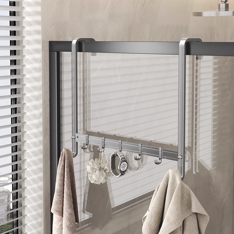 Shower Room Towel Rack Hooks, Clothes Hooks, Bathroom Glass Door Hooks, No-Drill Bathroom Coat Hooks Shower Room Towel Rack Hooks, Clothes Hooks, Bathroom Glass Door Hooks, No-Drill Bathroom Coat Hooks
