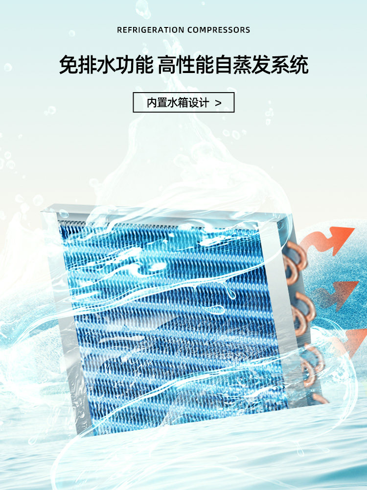 Chuimi 2025 New Portable Mobile Air Conditioner, Small Parking Air Conditioner, No Installation Required, Single Cooling, Outdoor Camping, No External Unit