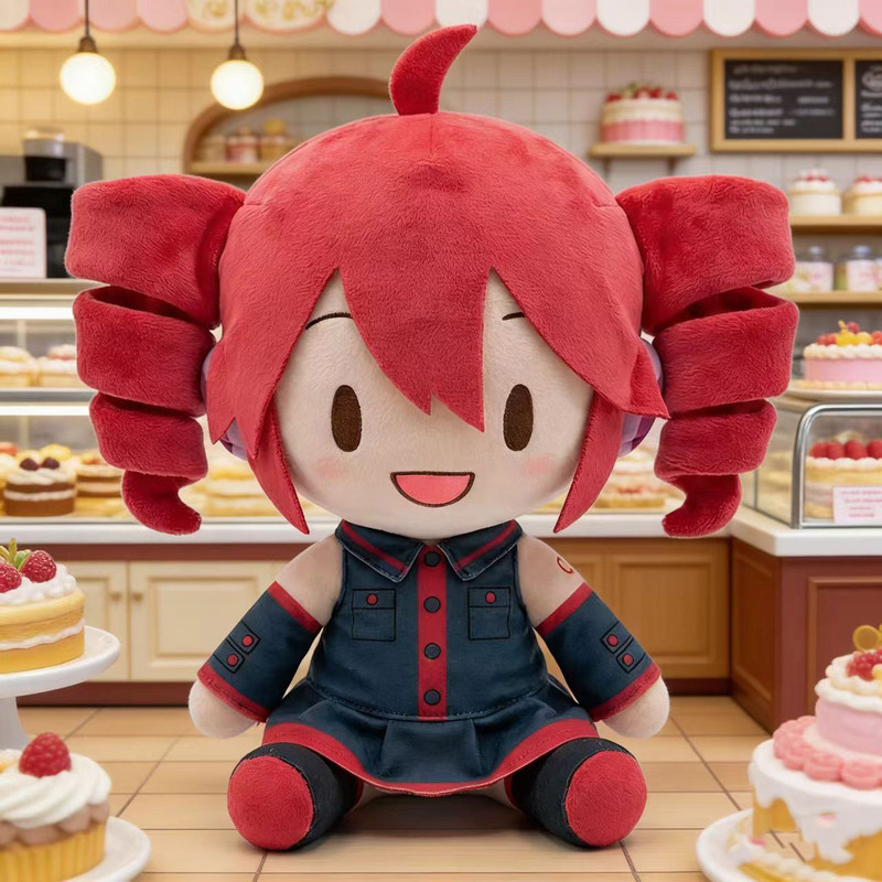 Teto Plush Toy, Teto Kasane Plushie, Peripheral for Girls, Q Version Doll, Birthday Gift Teto Plush Toy, Teto Kasane Plushie, Peripheral for Girls, Q Version Doll, Birthday Gift