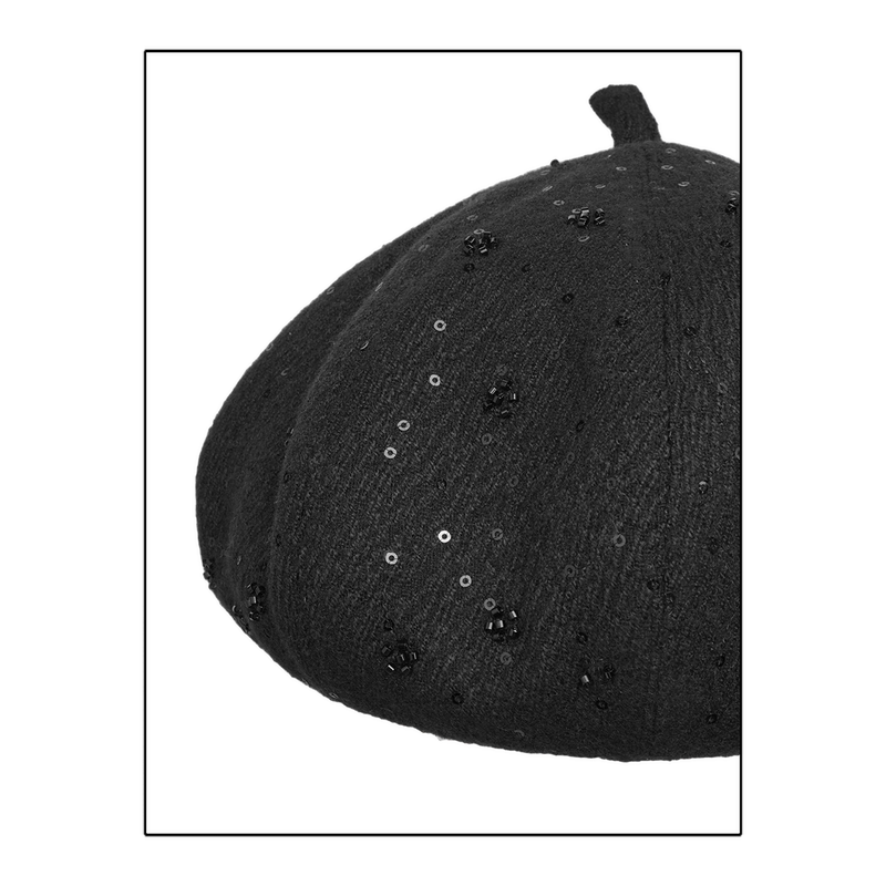 [Summer Fan Exclusive] Ffx [Morning and Evening] Fashion Sequin Octagonal Beret Hat