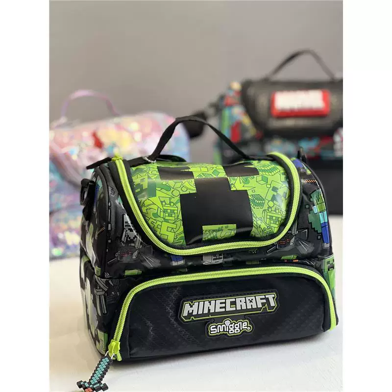 Set for boys, backpack, green wallet, thermal bag