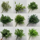 Green artificial flower forest flower wedding background arrangement