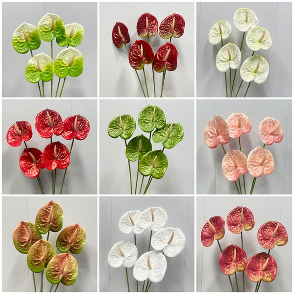 Highly Realistic 3D Anthurium Wedding Hall Aisle Flower Arrangement, Elevated Wedding Stage, Engagement Decoration, Floral Arrangement, Small Fire Crane