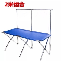 Shelf long trunk stall rack stall stall folding mobile shelf folding table shelf market shrink