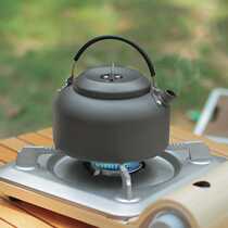 Primitive outdoor camping kettle 1 4L household tea kettle camping large kettle portable camping aluminum