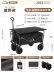 Xe cắm trại ngoài trời có thể gập lại xe đẩy cực lớn xe cắm trại văn dã ngoại xe kéo cắm trại tay đòn bẩy gian hàng xe đẩy 