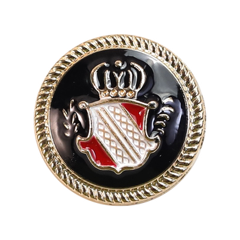 Yiqiao british style crown metal button academy