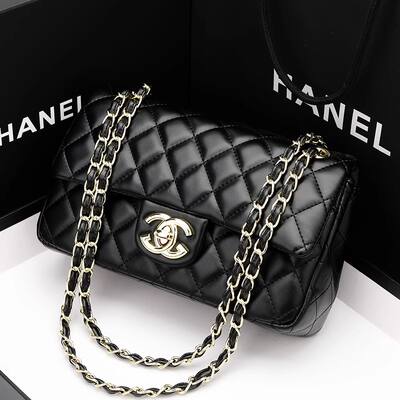 Authentic brand genuine leather classic CF women's bag 2026 new versatile Chanel-style diamond-shaped chain single-shoulder crossbody women's bag
