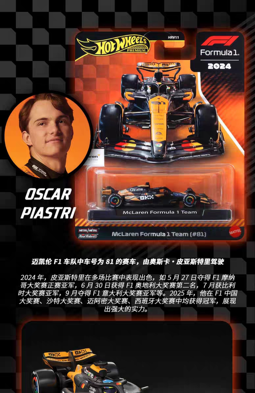 [Harry's Goods in Stock] Hot Wheels 1:64 Gold Label F1 Racing Car Zhou Guanyu Verstappen Alloy Model