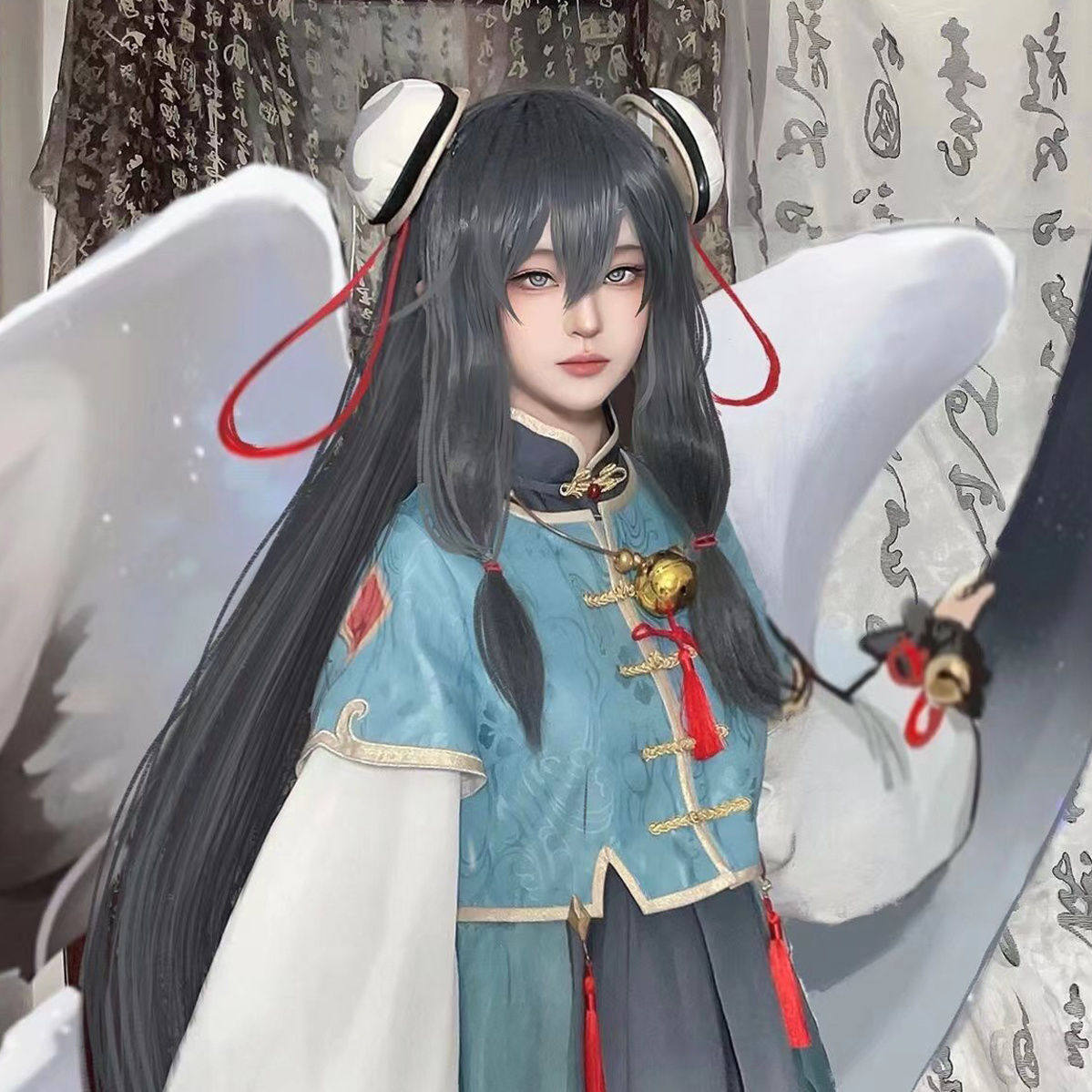 申鹤幼年cos假毛女可爱奶奶灰万用长直发原神蓬松漫画刘海全头套评测_COSPLAY配件_淘宝游戏网