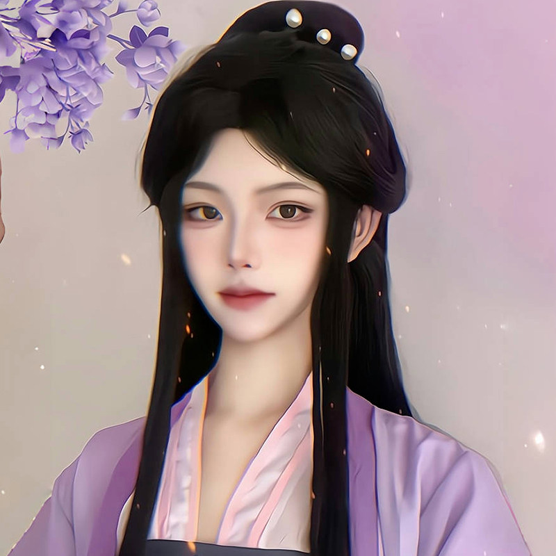 古风假毛江厌离cos魔道祖师清冷感万用长直发空气刘海新中式头套_COSPLAY配件_淘宝游戏网