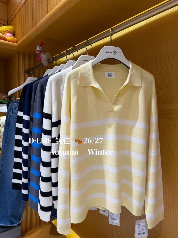 Innovative Quality 26Th Autumn/Winter New Loose-Fitting Merino Wool Comfortable Striped Knit Sweater Jcl Innovative Quality 26Th Autumn/Winter New Loose-Fitting Merino Wool Comfortable Striped Knit Sweater Jcl