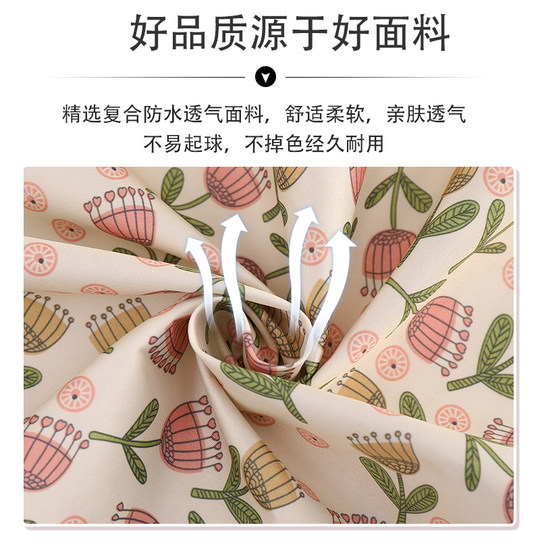 新款韩版洋气帆布长袖围裙女防水透气家用厨房做饭罩衣餐饮工作服