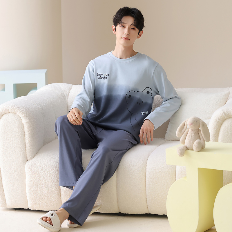Tall Men's Pajamas, Extended Version, 190cm, Youth, Pure Cotton, Large Size, Long Pants, Autumn and Winter, Boys