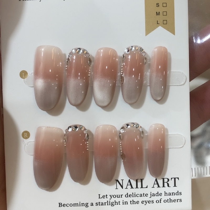 Short, High-End Cat-Eye Handmade Wearable Nails, Mirror Moon Butterfly Sweetheart Manicure, Short Ladder Style, Purely Handmade Short, High-End Cat-Eye Handmade Wearable Nails, Mirror Moon Butterfly Sweetheart Manicure, Short Ladder Style, Purely Handmade