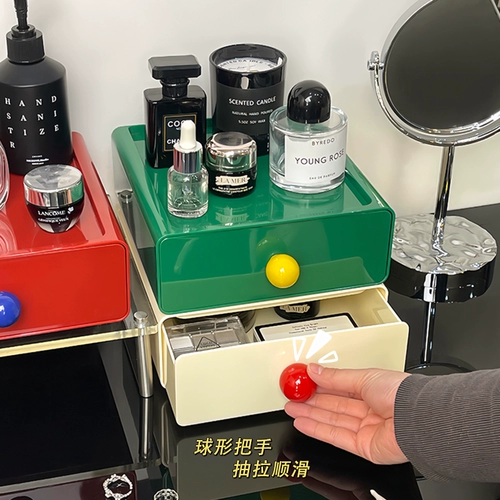 Настольная коробка для хранения, косметический туалетный столик для ухода за кожей, помада, маска для лица