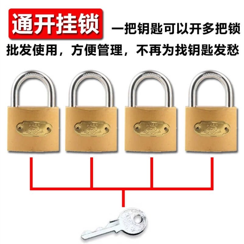 Universal Padlock, Universal Lock, One Key Opens Multiple Locks, Same Core, Interlocking, Same Opening, Electric Lock