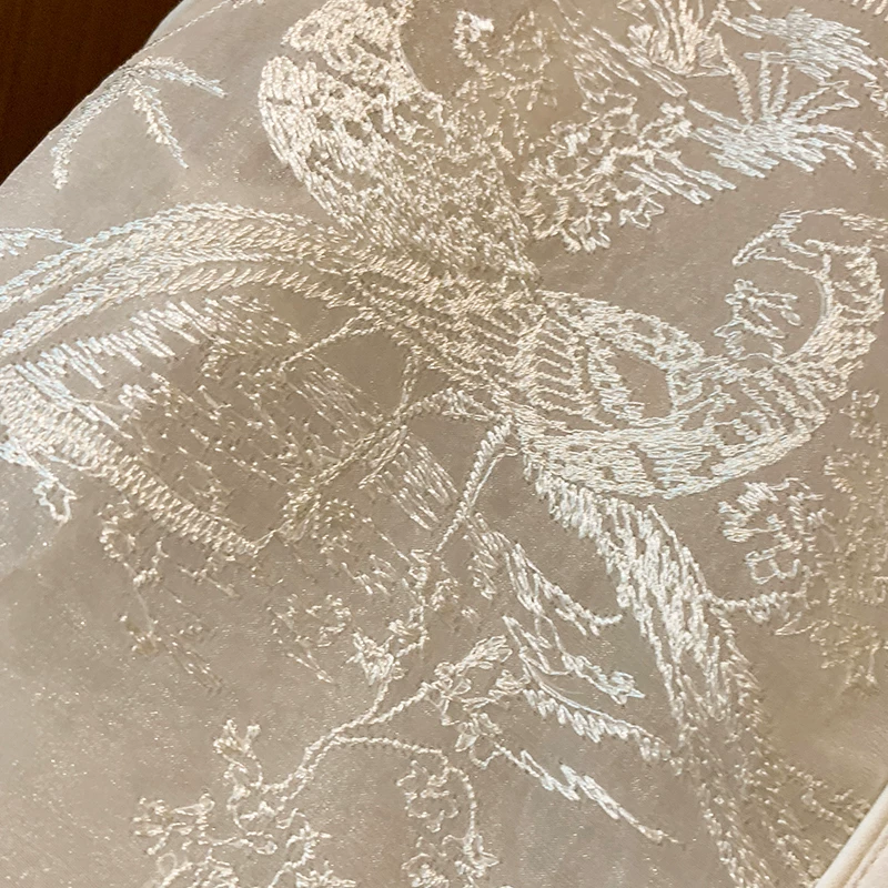 Вельсет летний тонкий топ без рукавов китайский стиль с вышивкой