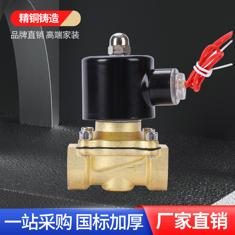 正品常闭电磁阀水阀AC220V气阀DC24V 开关阀门4分6分1寸2w-160-15