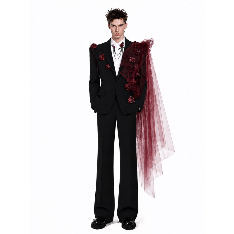 Chela 【Ye Lingwei】Wide-Shouldered, Narrow-Waisted Suit Jacket with a Structured Design and a Stylish Shoulder Lift, Waist-Cinching Performance Suit