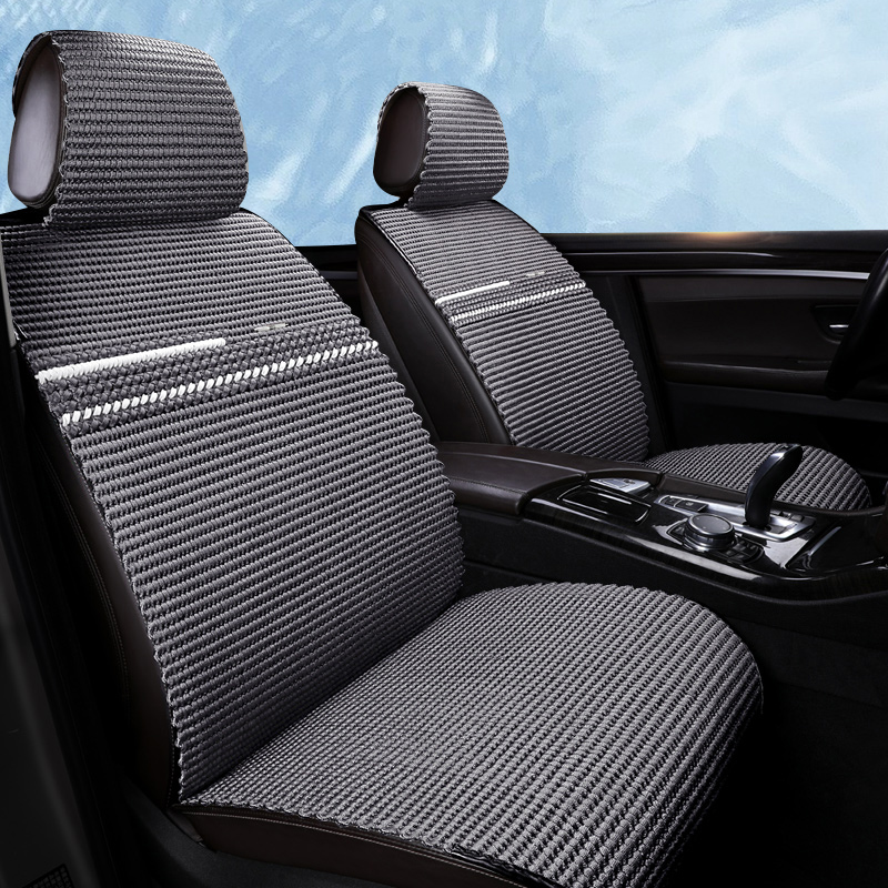 Car seat cushion four seasons universal hand-woven ice silk car seat cushion summer cool cushion seat cover goddess seat cover net red seat cushion