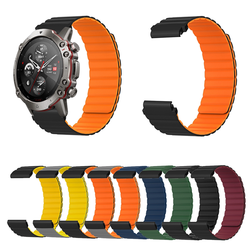 Suitable for Huami Amazfit Falcon Magnetic Silicone Strap, Garmin Fenix7/6/5, Coros Vertix, Garmin Huami Sports Watch Strap, Men's and Women's Creative Watch Band Suitable for Huami Amazfit Falcon Magnetic Silicone Strap, Garmin Fenix7/6/5, Coros Vertix, Garmin Huami Sports Watch Strap, Men's and Women's Creative Watch Band