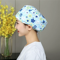 В форме цветка, синий, поликоттон