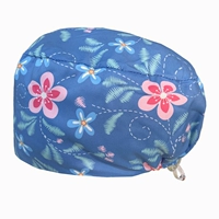 Голубой порошок цветочный полиэстер хлопок