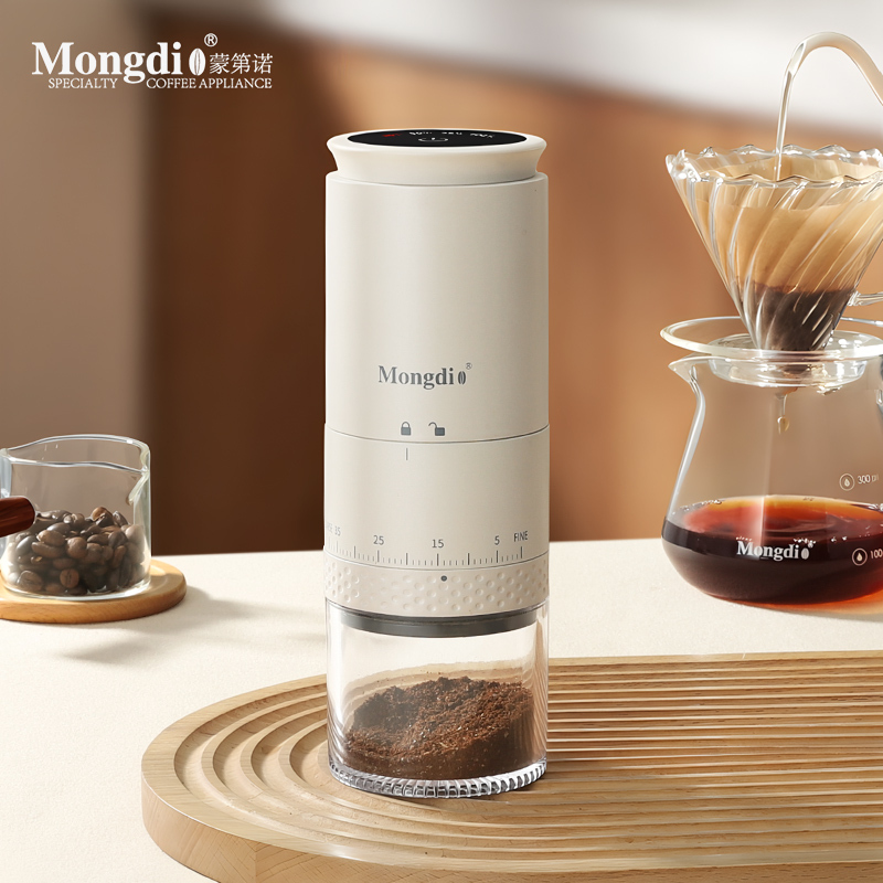 Mongdio Coffee Bean Grinder Electric Grinder Manual Coffee Grinder Small Household Coffee Grinding Machine