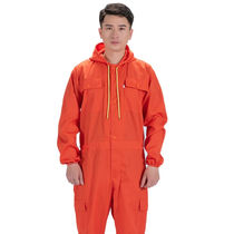 Guyibang Summer Thin Polyester Cotton One-piece Work Clothes Adult Spray Paint Machine Repair Clothes Dust-proof and Anti-fouling One-piece Work Clothes Labor Insurance