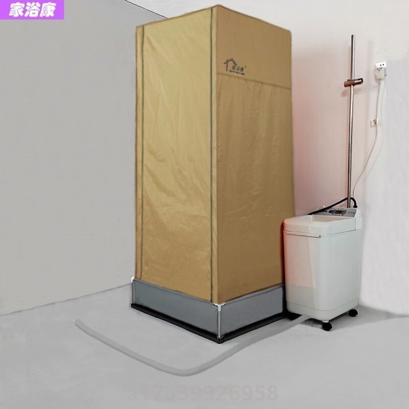 Bath Tent, Simple Shower Room with Drainage, Fully Enclosed with Floor, Construction Site Bathroom, Toilet, Camping, Rv, Outdoor