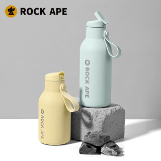 RockApe/洛克猩球吸管保温杯车载随手杯304不锈钢水杯保冷高颜值