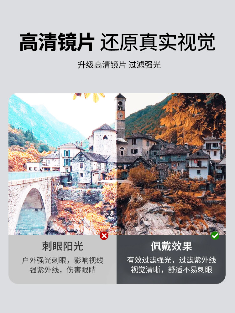 Retro Cat-Eye Sunglasses for Women 2025 New Style High-End Face-Slimming Anti-Uv Polarized Sun Protection Sunglasses