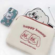 New Korean Happy Rabbit Laptop Bag Tablet Liner Bag Tablet Bag Half Dimension
