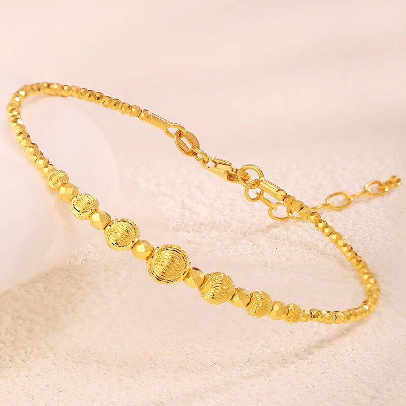 Blinging Gold Bracelet for Women, Pure Gold Memory Flashing Bracelet, Valentine's Day Gift for Wife or Girlfriend, Birthday Present