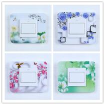 Creative switch stickers with high-end decoration to hide ugliness acrylic high-end switch protective cover home living room bedroom socket
