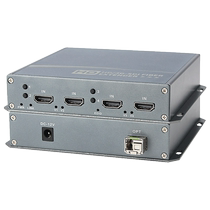 Conglu non-compressed 4-way forward HDMI optical transceiver 1080P 60Hz supports DVI high-definition audio and video lossless four-port optical fiber extender EDID learning 10G 10G