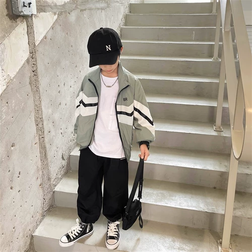 Весенняя детская осенняя куртка для мальчиков, весенний тонкий кардиган, детская одежда, подходит для подростков