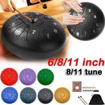 Tongue Drum 6 Inch Steel Tongue Drum Set 8 Tunes Hand Pans Cross-border