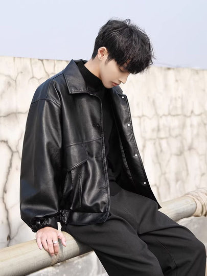 Модная брендовая мужская кожаная куртка на осень и зиму, новая высококачественная красивая мужская мотоциклетная куртка-пилот плюс бархат