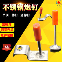 304 Stainless Steel Gun Nail Big Nail Mini Nail Ceiling Integrated Nail South Mountain Quality Peak Da Fire Nail Tube Snap