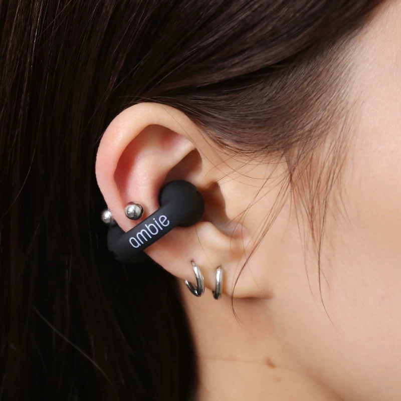 Беспроводные спортивные Bluetooth наушники-вставка с амбие-ушной зажимной клипсой AM-TW02