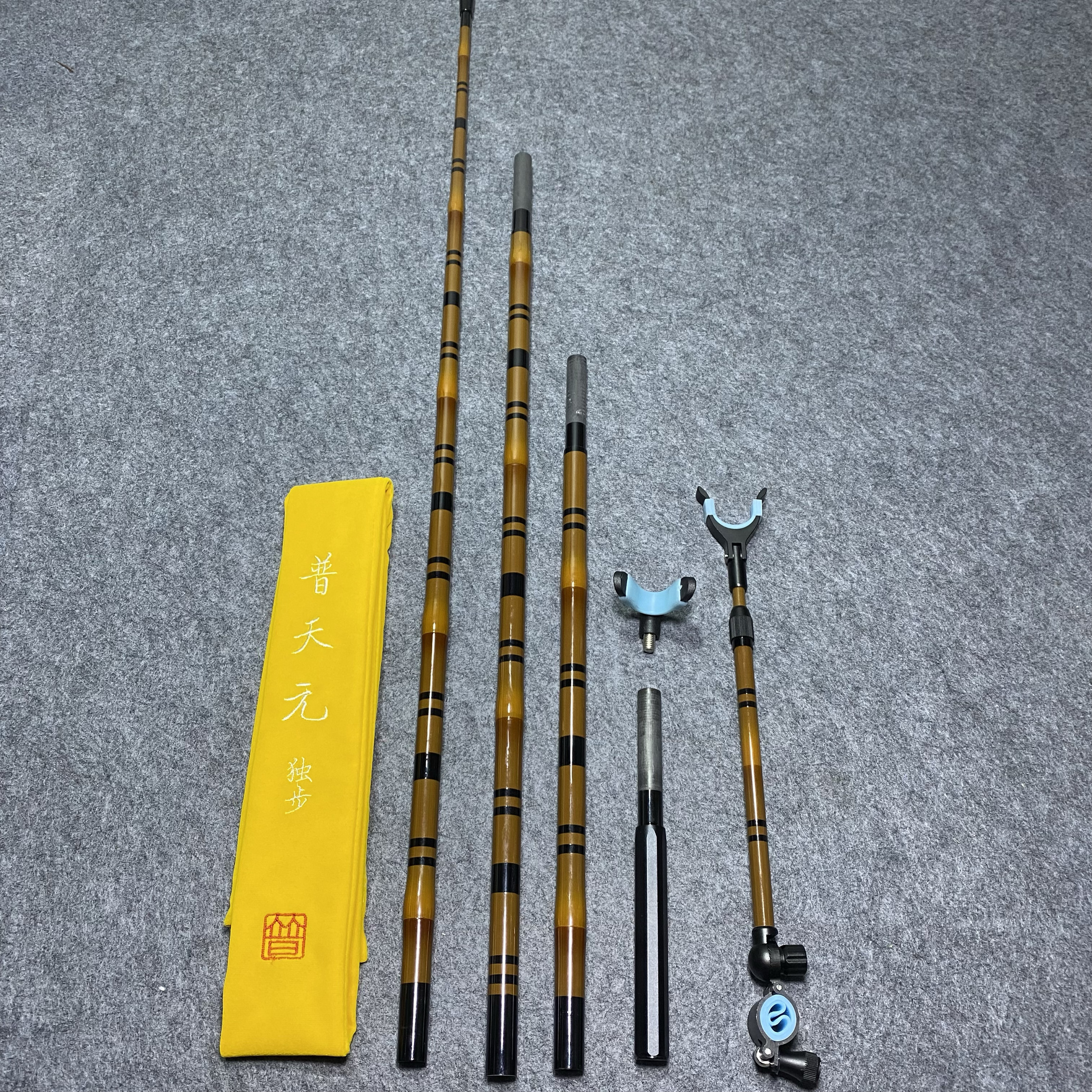 独步小士舞黑拉并继支架碳素仿竹超硬超轻竹节短节组合支架炮台竿：钓鱼达人的终极装备攻略！