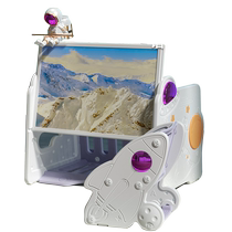 Childrens multifunctional building block table two-in-one toddler game table assembly drawing board boy baby educational toy table