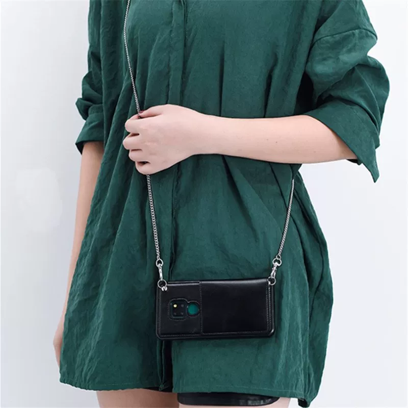 Wallet Phone Case With Strap for Samsung Galaxy S9 S10E S20