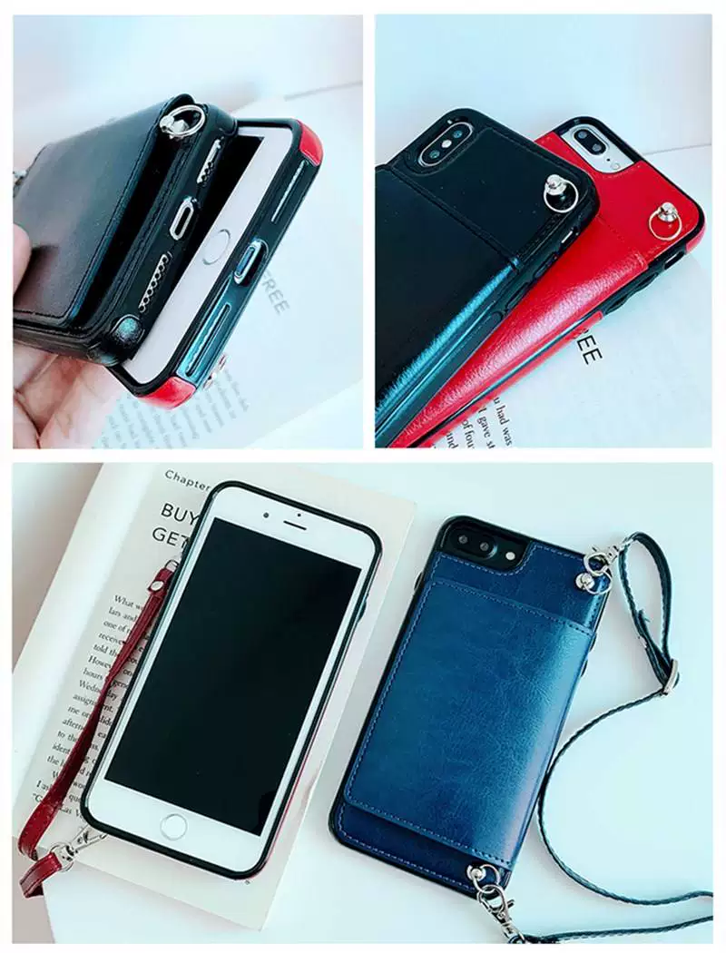 Wallet Phone Case With Strap for Samsung Galaxy S9 S10E S20