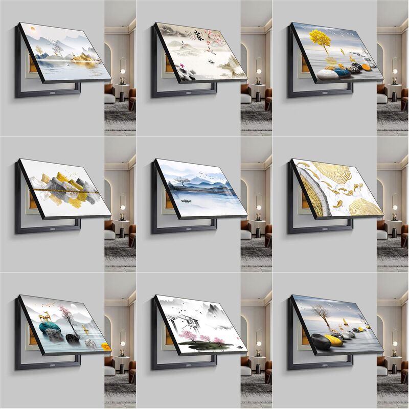 Decorative Painting for Electric Meter Box to Cover New Chinese-Style Landscape Distribution Box, Weak Current Switch, Power Main Switch Box Hanging Painting Decorative Painting for Electric Meter Box to Cover New Chinese-Style Landscape Distribution Box, Weak Current Switch, Power Main Switch Box Hanging Painting